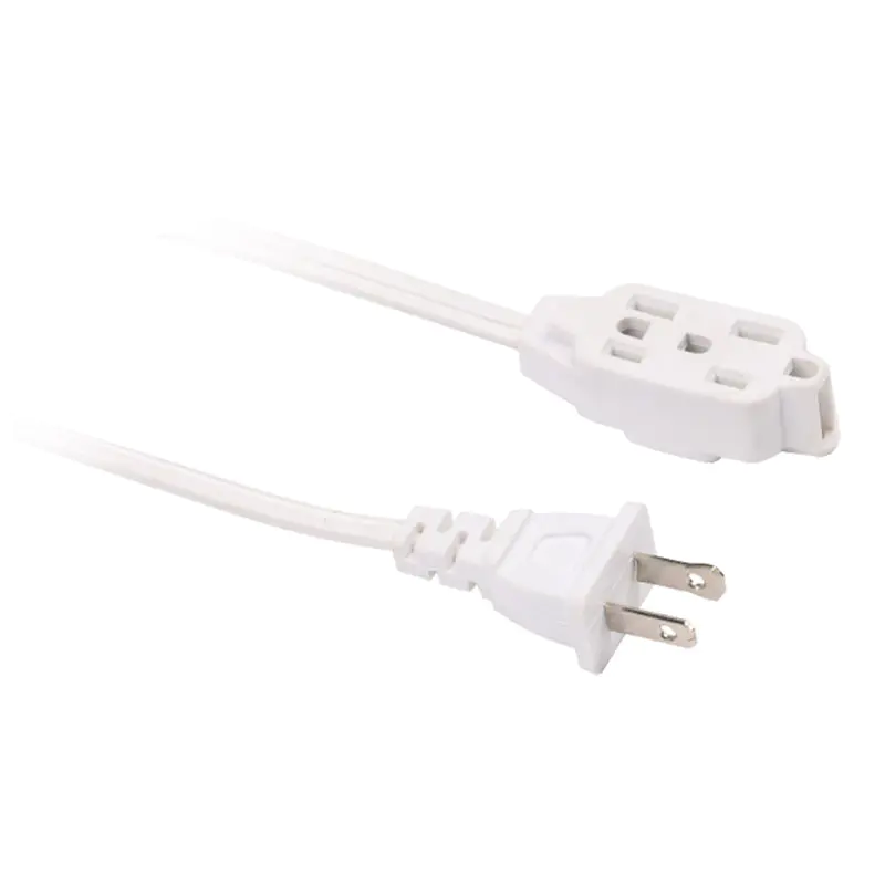12V americký standardní Spt prodlužovací kabel pro domácnost s dvoukolíkovou zástrčkou a vícenásobnou zásuvkou FP-690,FP-691,FP-692,FP-693,FP-688,FP-689