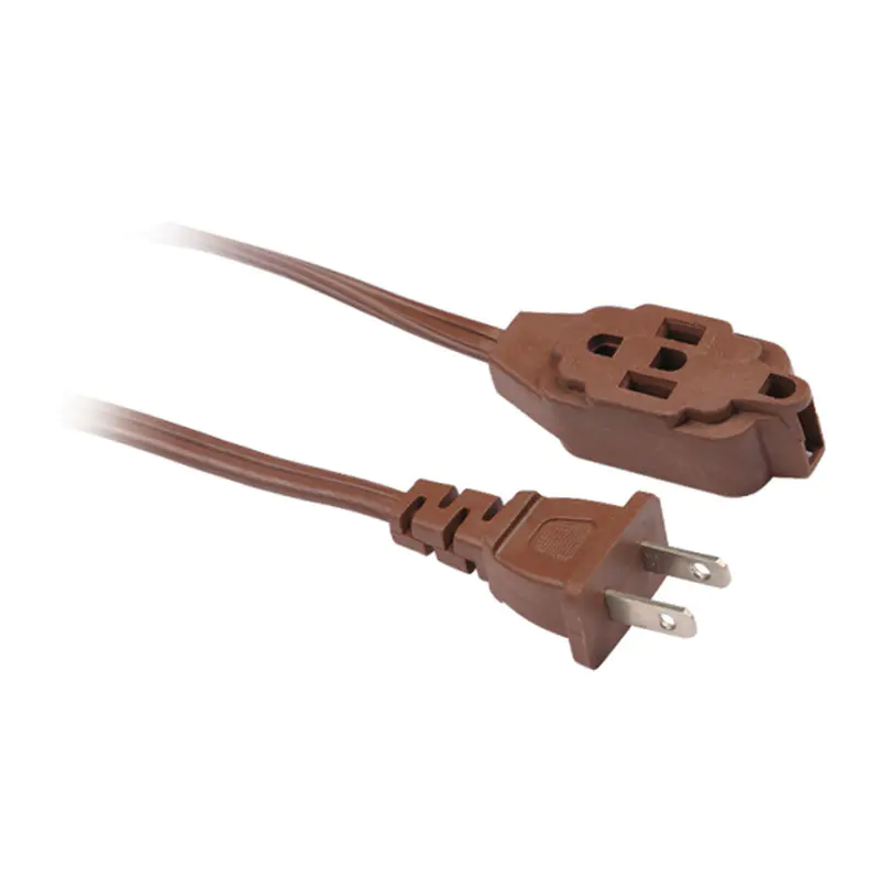 12V americký standardní Spt prodlužovací kabel pro domácnost s dvoukolíkovou zástrčkou a vícenásobnou zásuvkou FP-690,FP-691,FP-692,FP-693,FP-688,FP-689