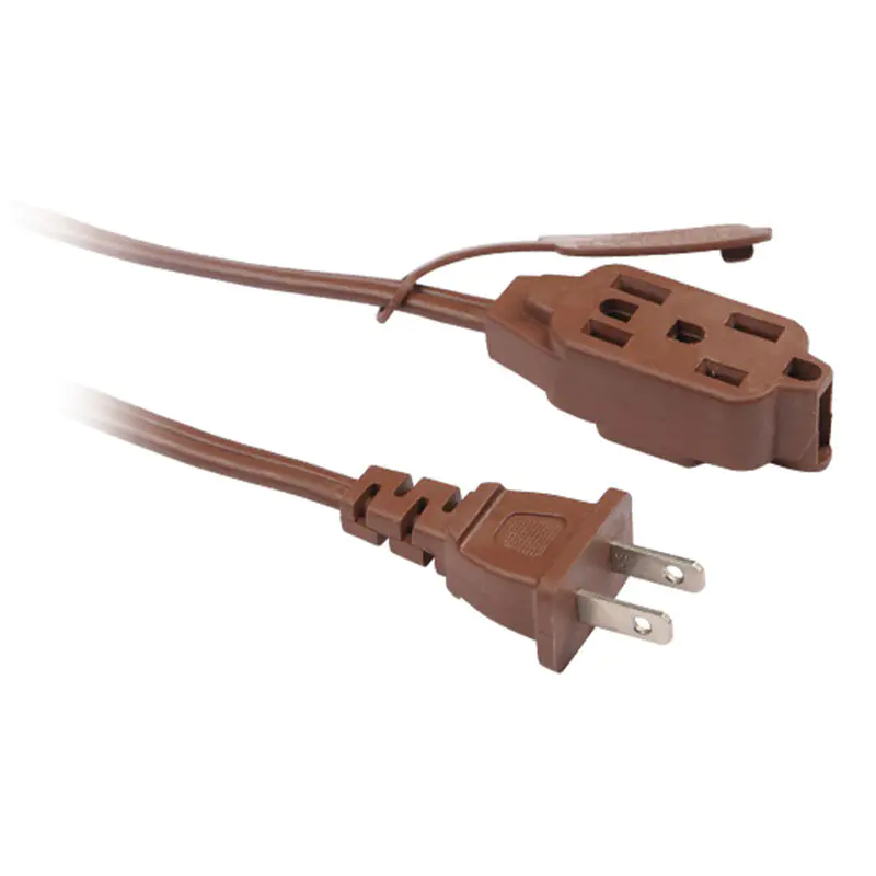 12V americký standardní Spt prodlužovací kabel pro domácnost s dvoukolíkovou zástrčkou a vícenásobnou zásuvkou FP-690,FP-691,FP-692,FP-693,FP-688,FP-689